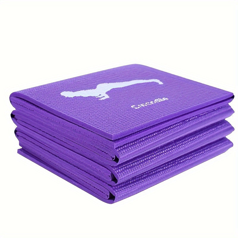 Portable Foldable Yoga Mat Non-slip Thickened Mat for Indoor Fitness Pilates