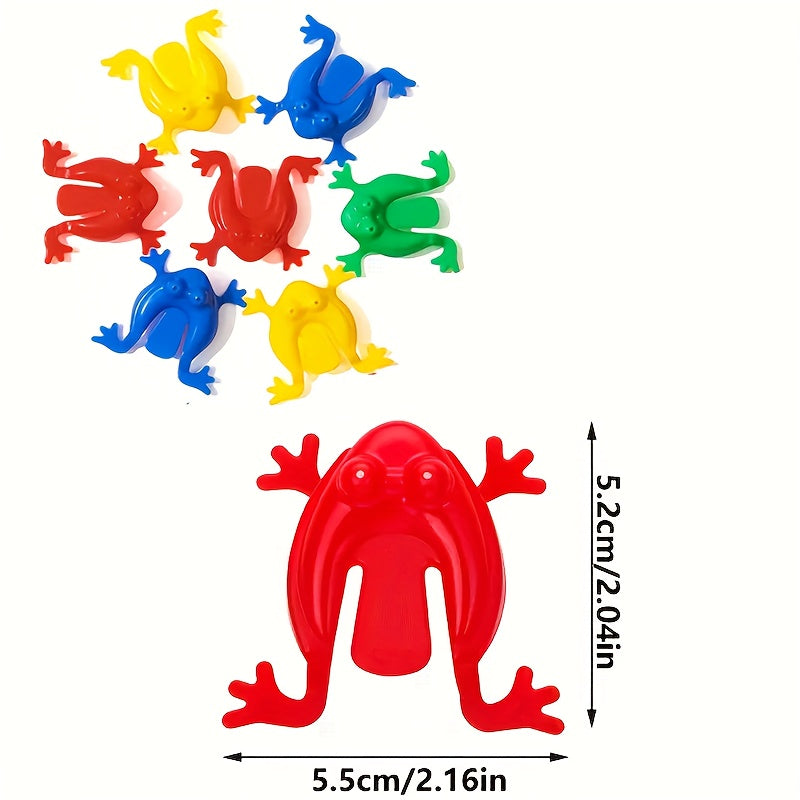 24pcs 12pcs Bouncing Frog Interactive Family Game Plastic Toy Frogs for Kids