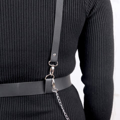 Women's Sexy Dark Punk Harness Belt Shoulder Strap Decoration
