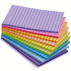 Large Sticky Notes 4x6 IN 9 Colors 46 Sheet pad Lined Sticky Notes