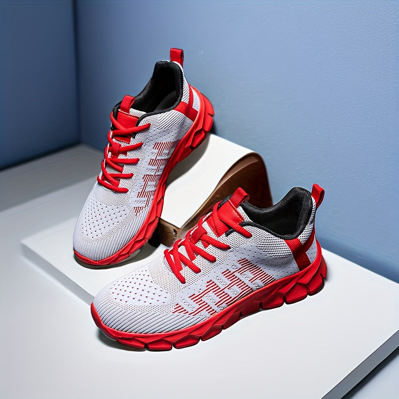  Men's Breathable Sneakers Comfy Non Slip Soft Sole Shoes