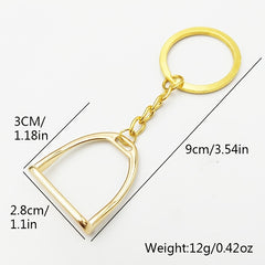 Personality Stirrup Keychain for Horse Sports Enthusiasts