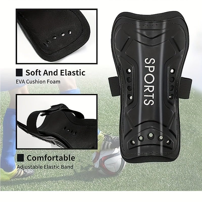 Lightweight Soccer Shin Guards for Football Games - Breathable Shin Pads