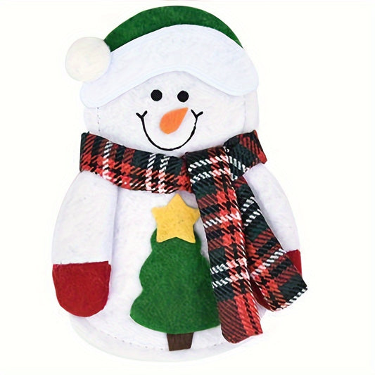 Christmas Cutlery Cover Snowman & Fork Set