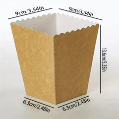 10pcs Popcorn & Chicken Rice Flower Packaging Box
