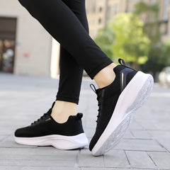Women's Contrast Running Shoes Lightweight Breathable Sports Sneakers