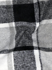 Oversized Plaid Shirt Jacket Long Sleeve Button Up Casual Shacket