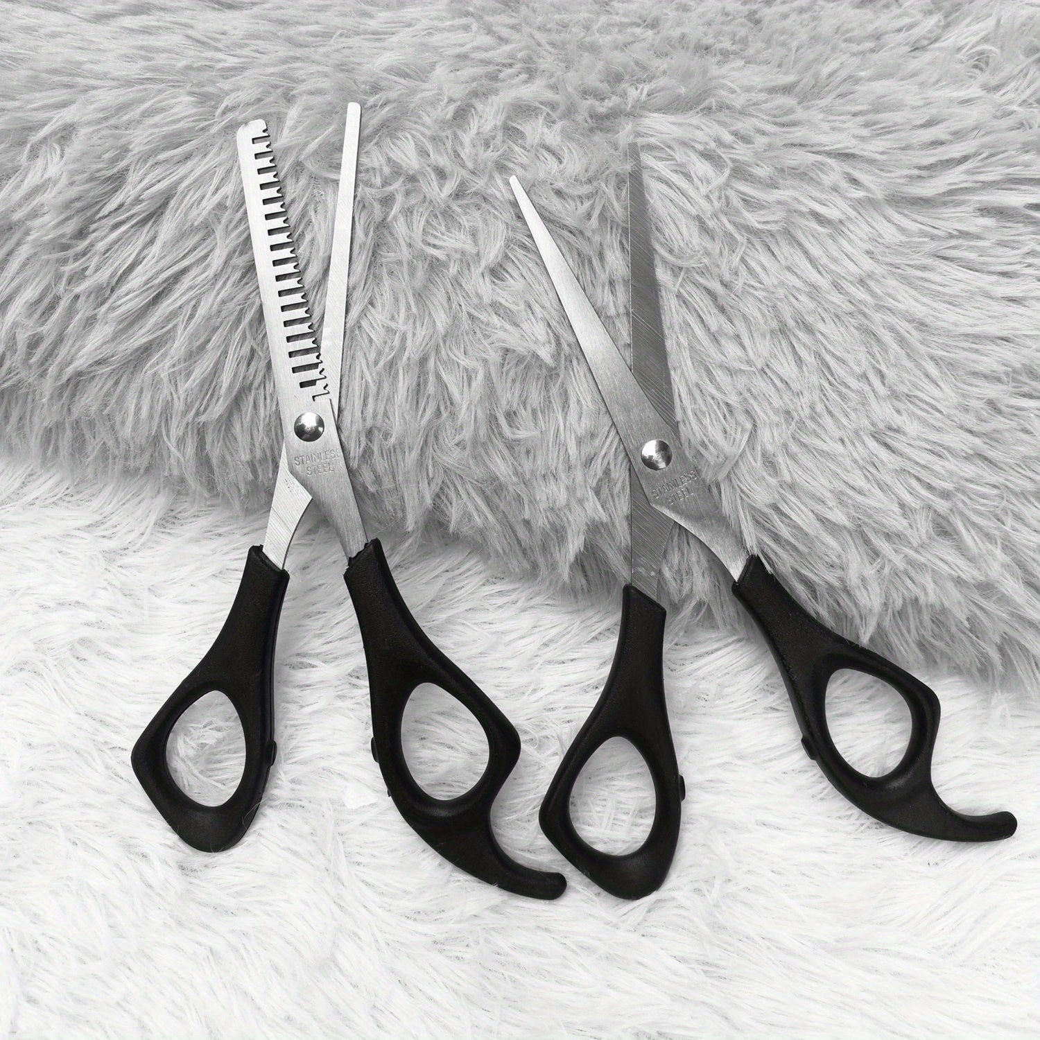 4Pcs Barber Hairdressing Set Scissors Thinning Shears Comb Styling Tools