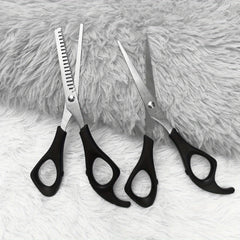 4Pcs Barber Hairdressing Set Scissors Thinning Shears Comb Styling Tools