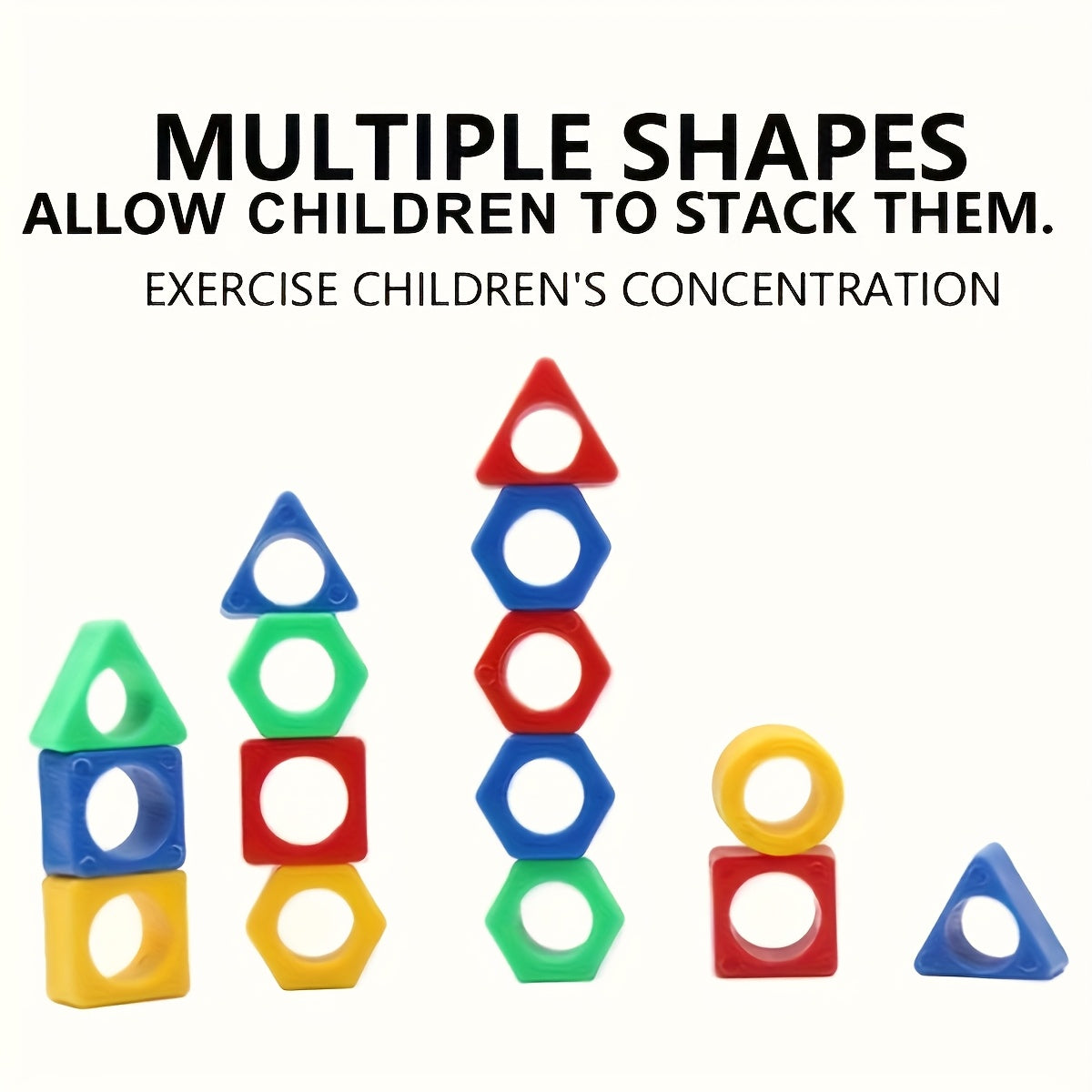 Kids Geometry Shape Matching Game Set Colorful Shape Sorting Educational Toy