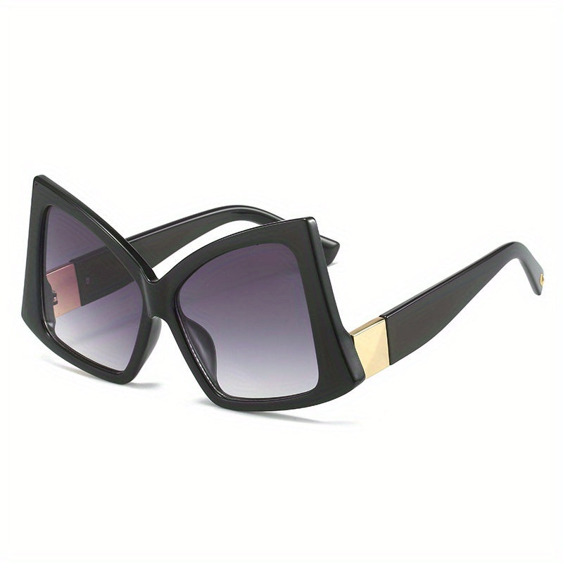 Y2K Oversized Cat Eye Sunglasses Gradient Lens UV400