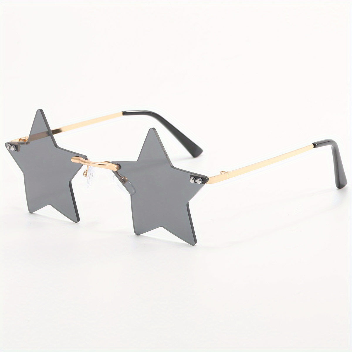 Men's Star Rimless Sunglasses for Street Photography Holiday Party
