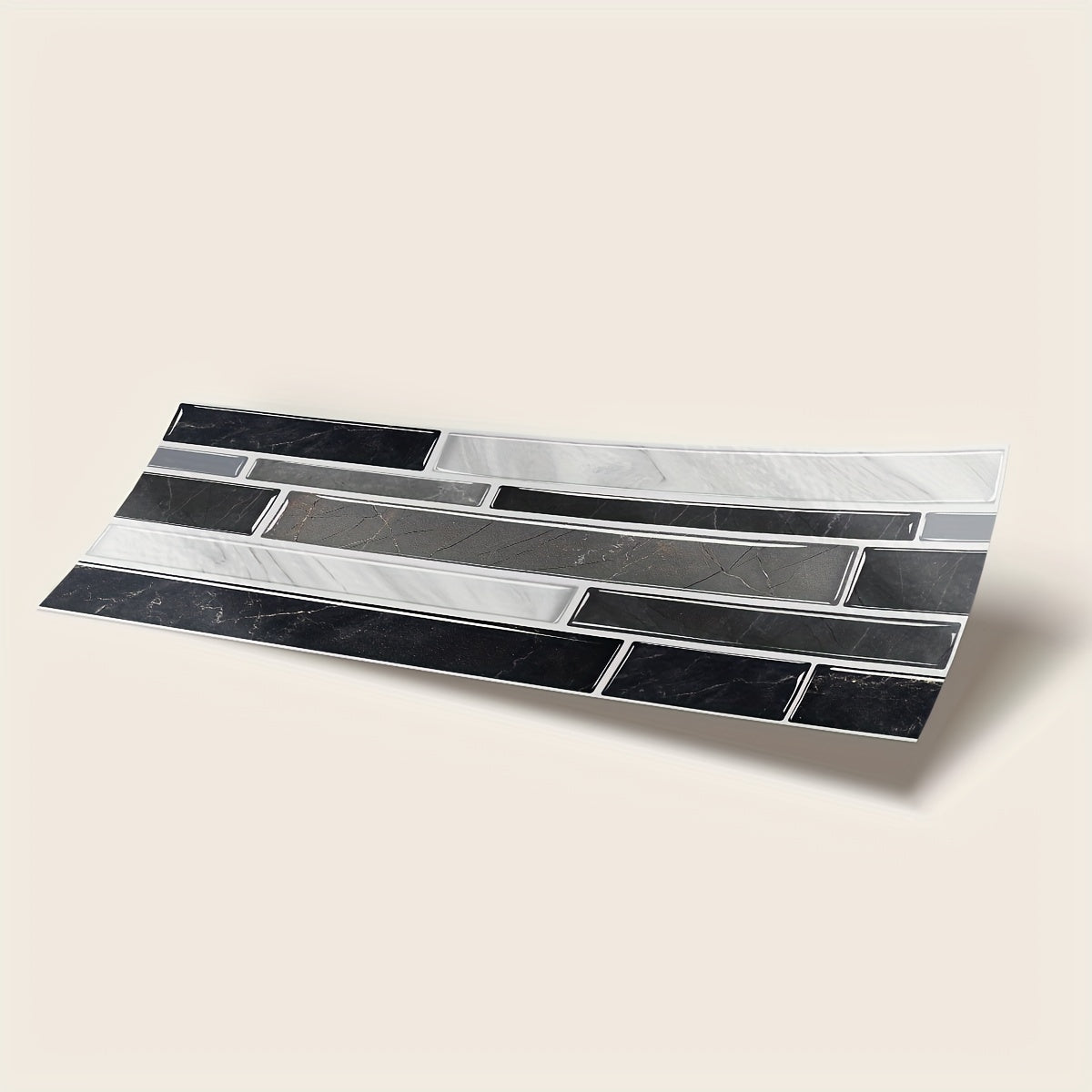 12pcs Marble Crystal Self-Adhesive Tile Sticker