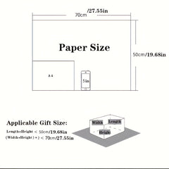 6pcs Mother's Christmas Halloween Easter Birthday Wrapping Paper Gift Wrap