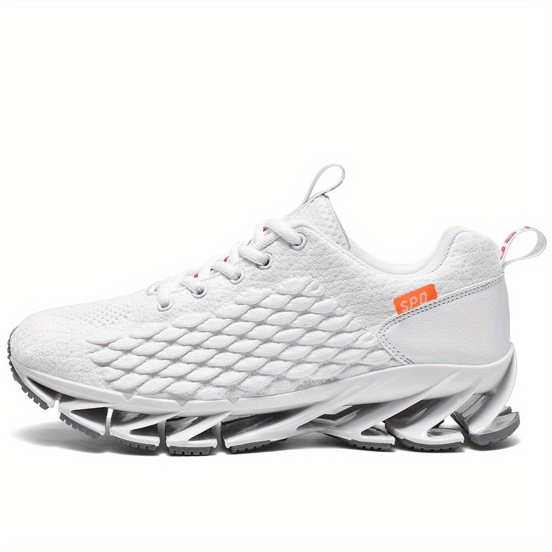 Men's Lace up Blade Sneakers Shock absorbing Athletic Shoes