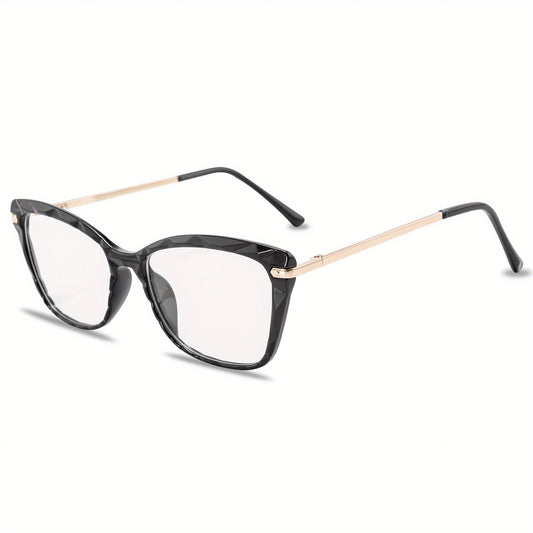 Square Cat Eye Glasses Jelly Frame Clear Lens Glasses