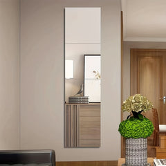 4pcs HD Acrylic Right Angle Mirror Sticker for Home and Office Walls