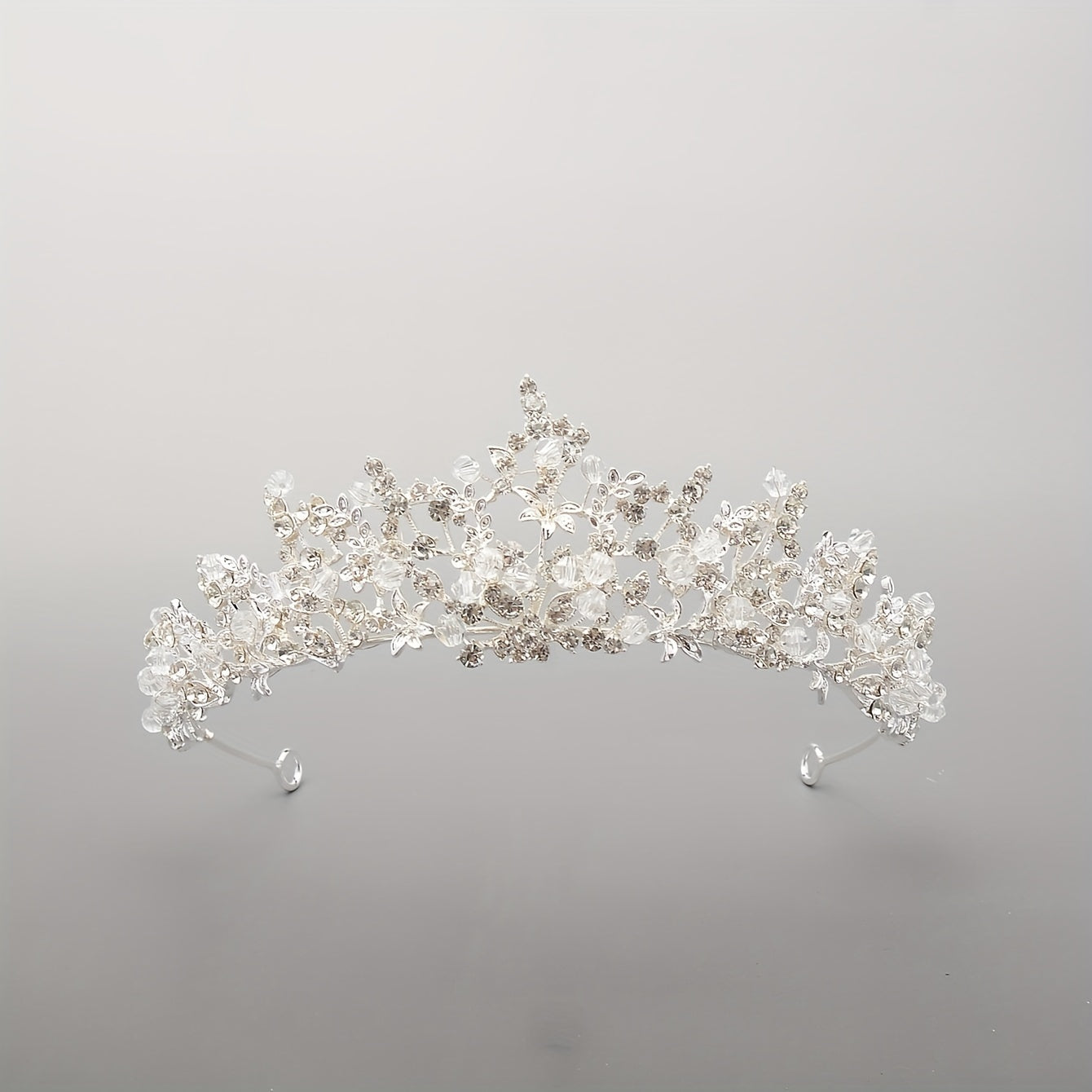 Rhinestone Crown Headdress Wedding Bridal Hair Accessory for Party Prom Birthday