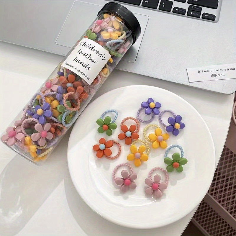 20pcs Cartoon Fruits Hair Tie for Girls Women