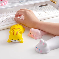 Ergonomic Wrist Rest Support Mouse Pad PU Slow Rising Comfort for Computer Desks