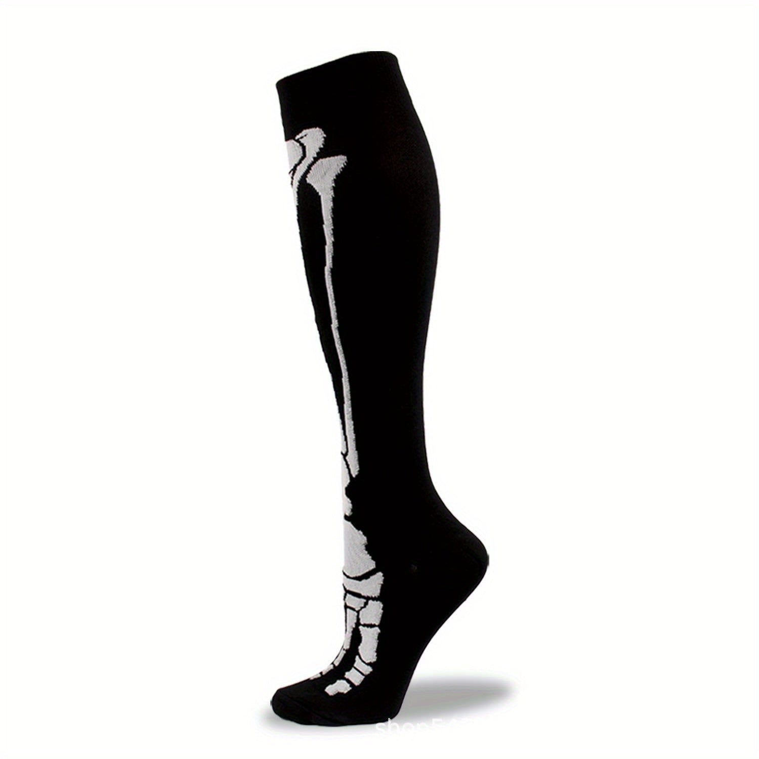 Halloween Skull Over The Calf Socks Decoration Props
