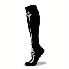 Halloween Skull Over The Calf Socks Decoration Props