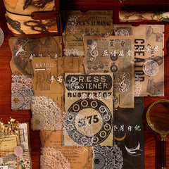 25 Sheets Vintage Memories Notebook Paper DIY Antique Ephemera Scrapbooking