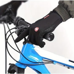 Outdoor Sports Cycling Gloves Touch Screen Zipper Warm Windproof Gloves