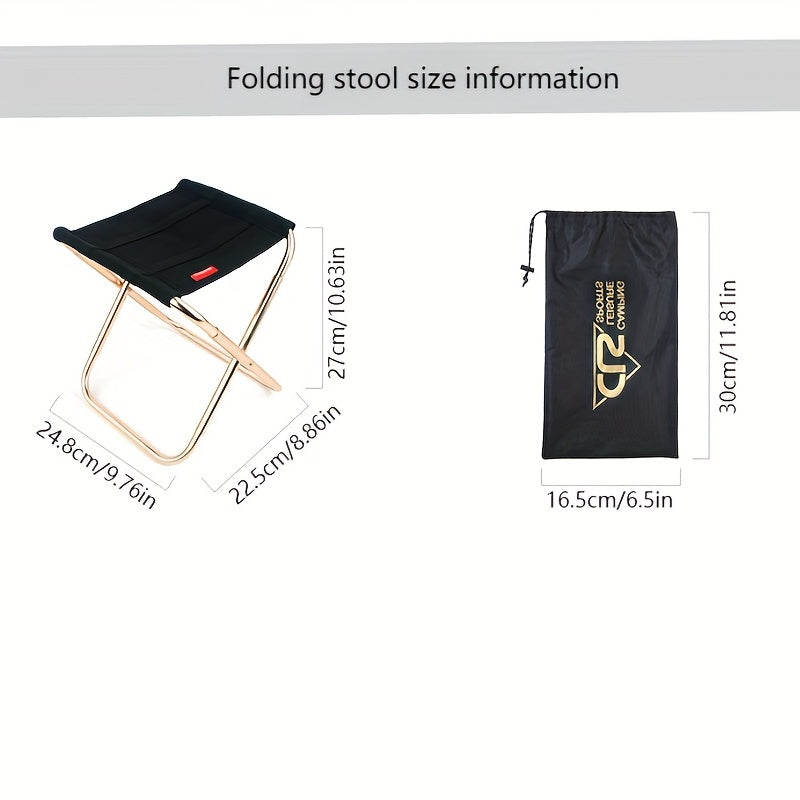 Portable Camping Stool Aluminum Durable Stool For Fishing