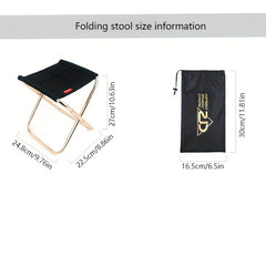 Portable Camping Stool Aluminum Durable Stool For Fishing