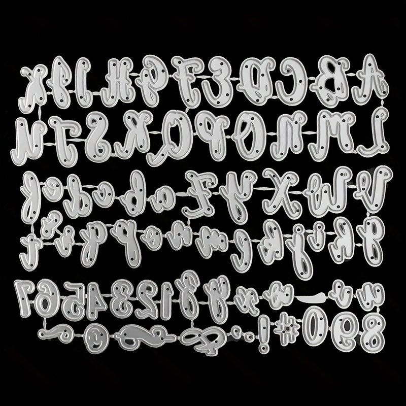 70pcs Number Cutting Dies for DIY Scrapbook Card Making