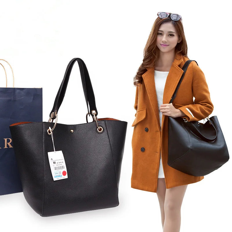Women Handbag Large Tote Bag with Zipper Closure