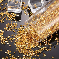 2000pcs Golden Rhinestones Table Centerpiece 4mm Wedding Decorations