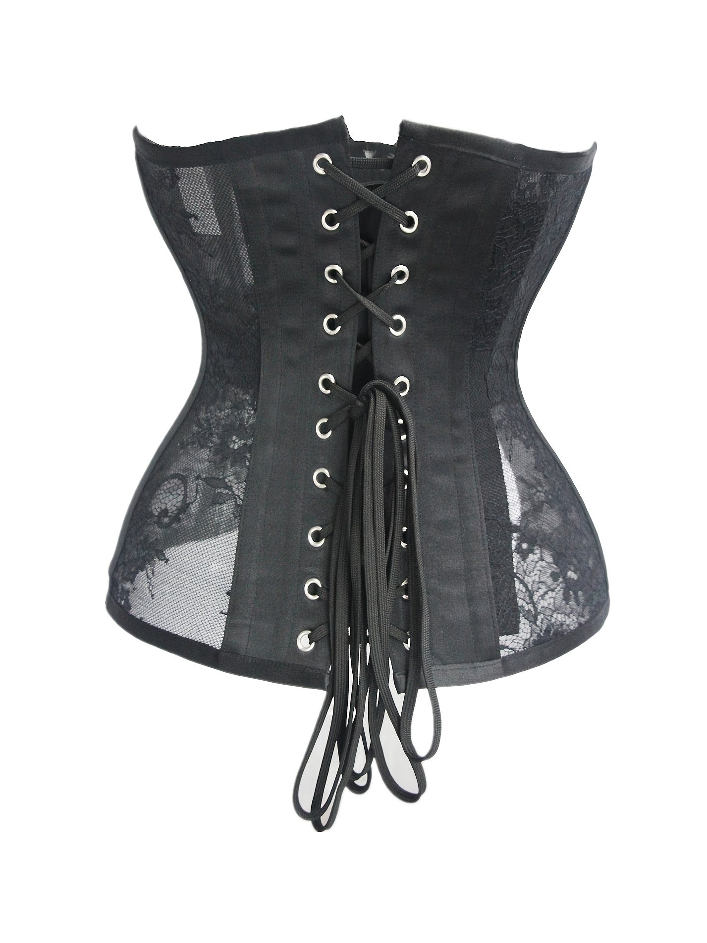 Underbust Waist Trainer Corset Boned Lace Underwear Sexy Outfit Corsets