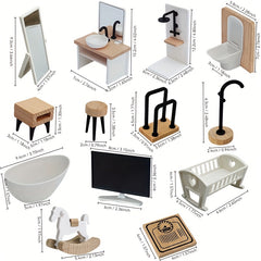 Mini Bathroom Furniture Set for Education - Sinks Toilets Bathtubs