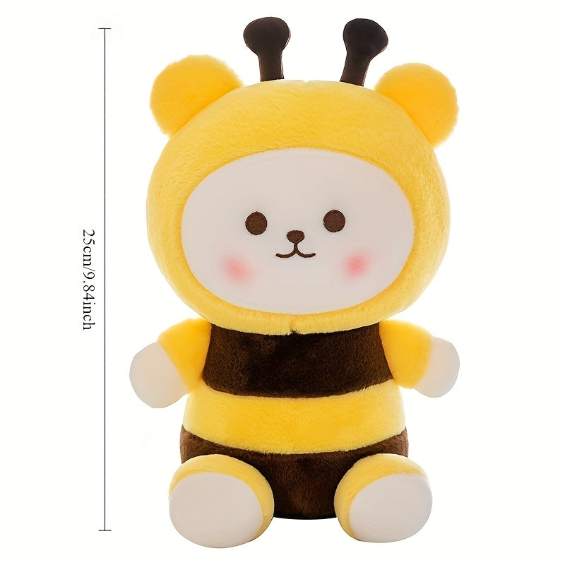 Adorable Bee Bear Plush Soft Cartoon Doll for Kids