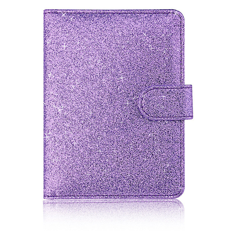 RFID Blocking Pink Bling Passport Holder Card Organizer Wallet
