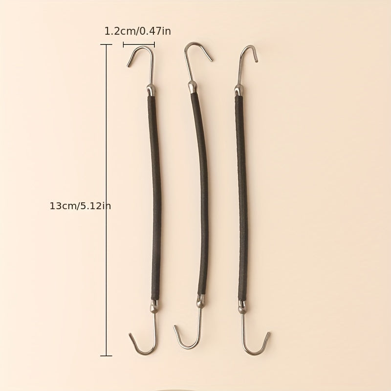 10pcs Hair Hook Tie Invisible Hair Rope Styling Tool Ponytail Holder Accessories
