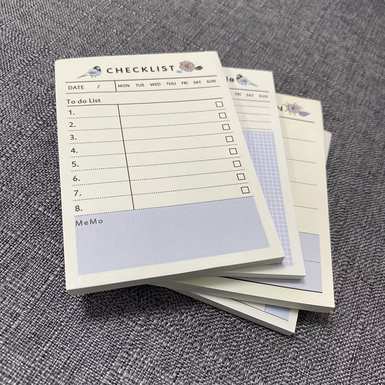 60sheets Weekly Planner Memo Pad Study Time Schedule Daily List