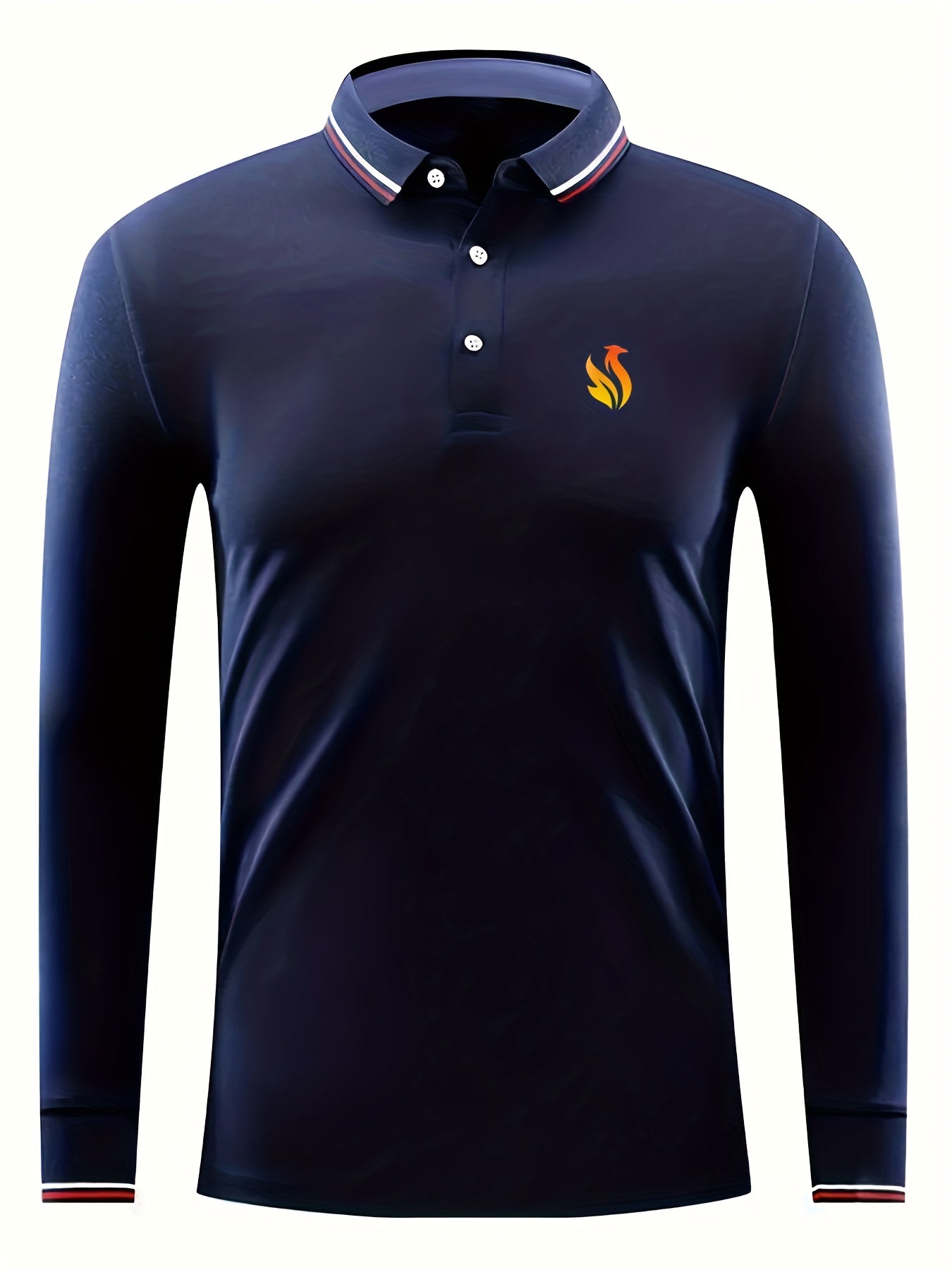 Chicken Print Men's Casual Button Up Polo Shirt