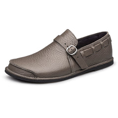 Men's Buckle Loafer Boat Shoes Lightweight Slip On Flat Shoes