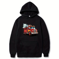 Fire Truck Hand-painted Painting Ink Hot Stamping Ironing Hot Transfer