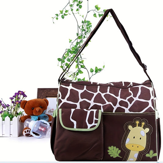 Stylish Cartoon Pattern Mommy Bag Large Capacity Multifunctional