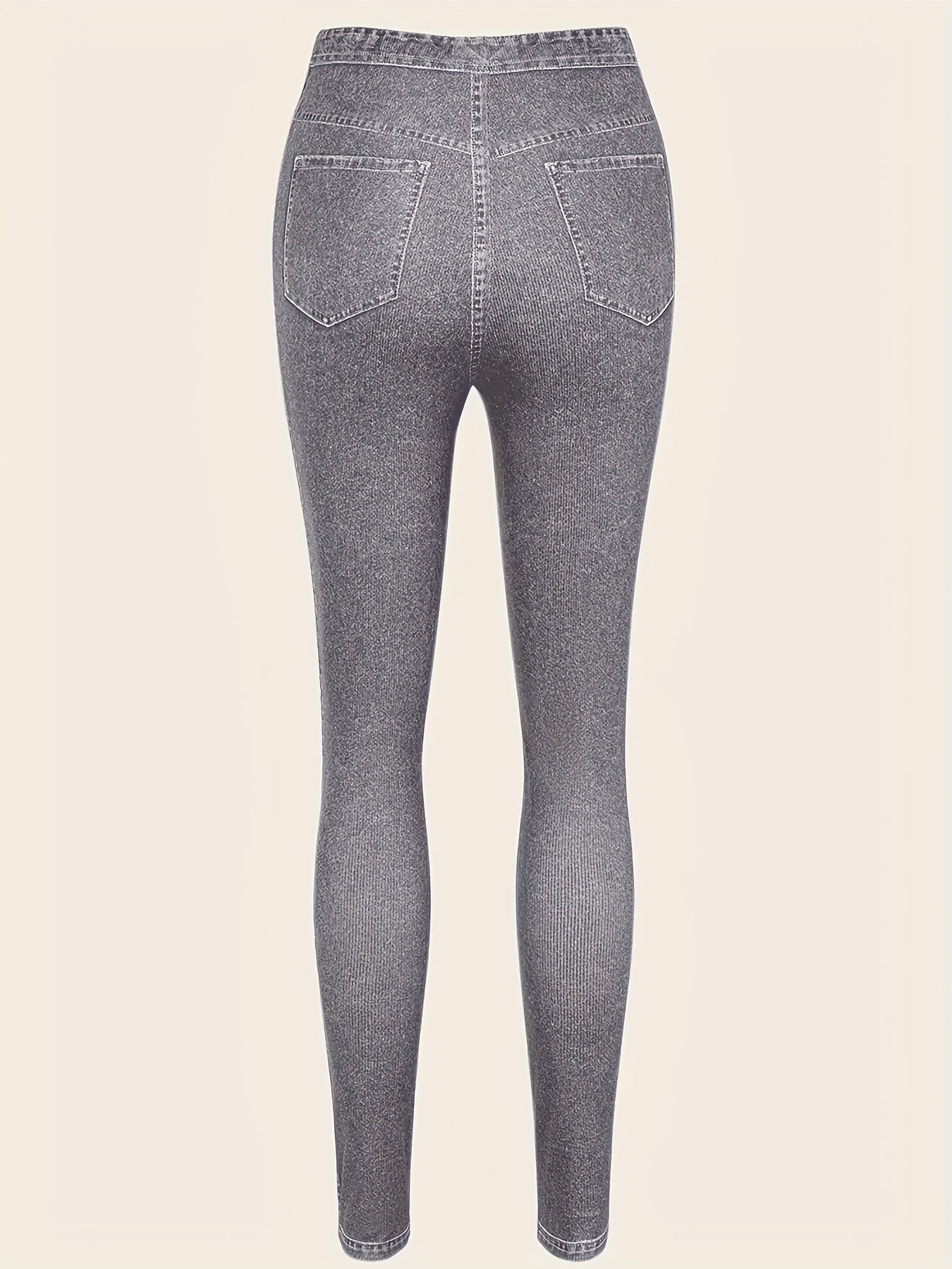  Denim Print Skinny Leggings