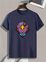 Eagle Head Print Men's Graphic T shirt Casual Comfy Tees For Summer