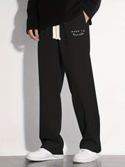 Casual Cotton Loose Fit Drawstring Pants Men's Spring Summer Outdoor