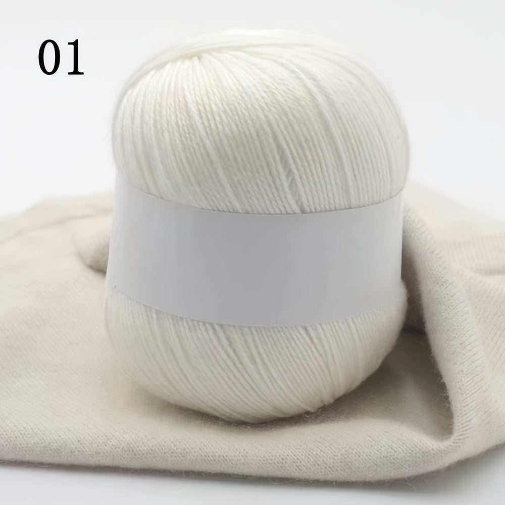 2pcs Hand Woven Cashmere Scarf Sweater Thread DIY Yarn 50g pc