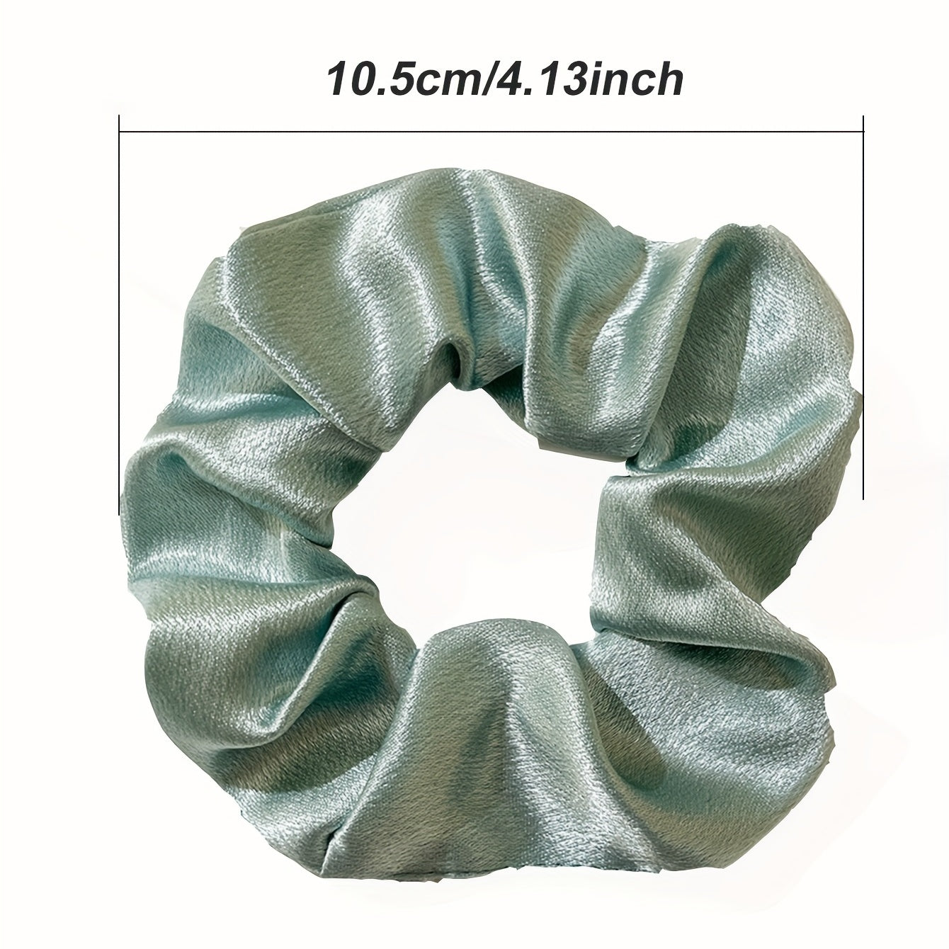 4pcs Solid Silky Scrunchies Hair Rope for Girls and Women