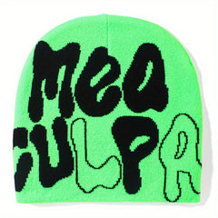 Unisex Hip Hop Knit Beanie Cap Men's Candy Y2K Thermal Hat