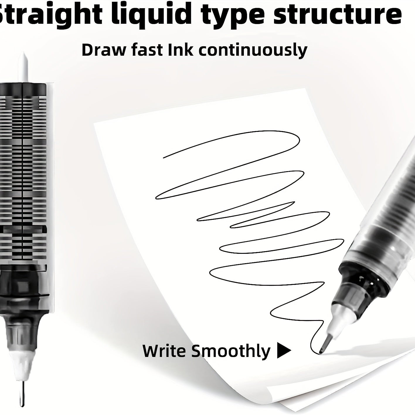 10 Quick Dry 0.5mm Point Pens for Writing & Drawing